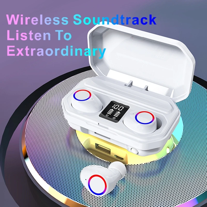 Bluetooth 5 0 Earphones 50mAh Charging Box Wireless Headphone Stereo Sports Waterproof Earbuds Headsets with Microphone