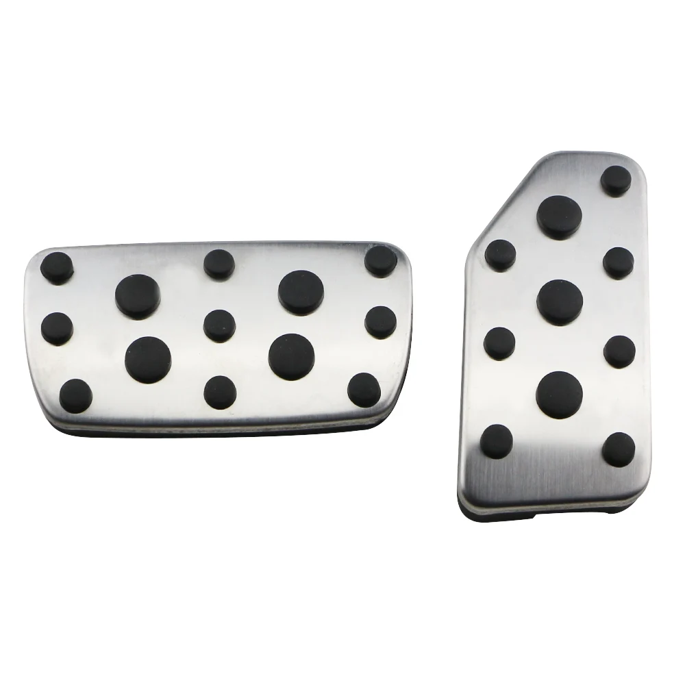 Lot De 2 Patins De Pédale De Frein Pour Subaru Forester, Impreza, Outback, WRX - Noir, Caoutchouc - 4