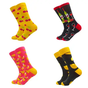 

Korean style fashion compression cotton novelty gift Sokken unisex skateboard socks Harajuku Funny Socks
