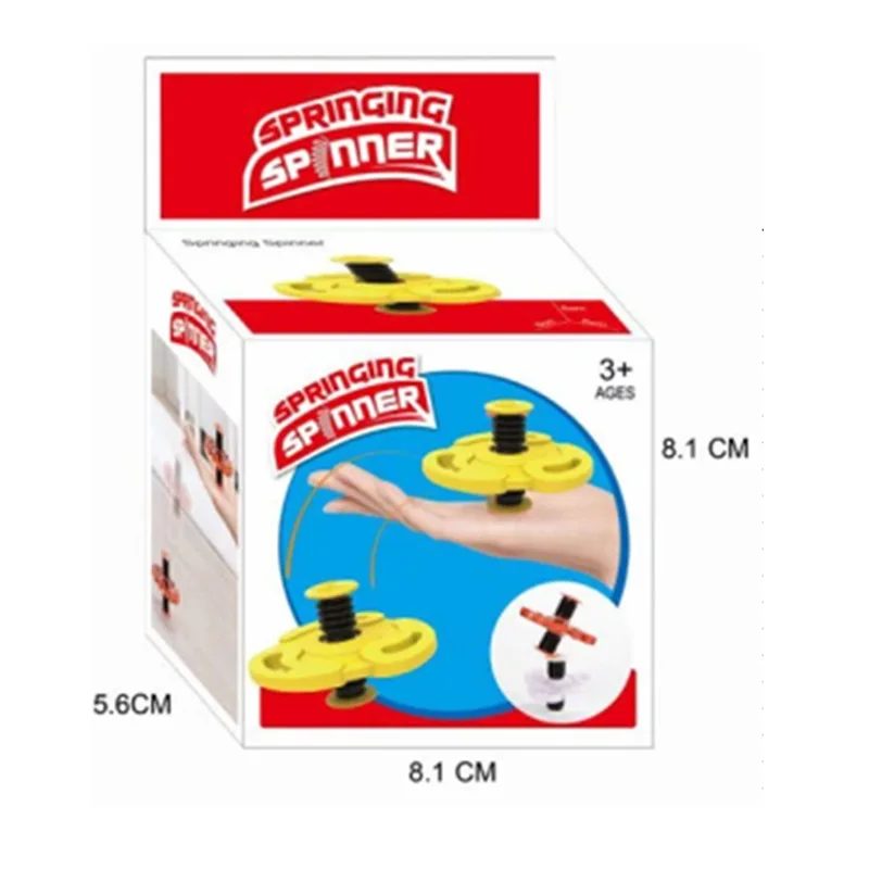 

New Style Bounce Spinner Elasticity Spring Spinner Refers to Get Started Fingertip Spinner Finger Rotating Pressure-reduce Toy