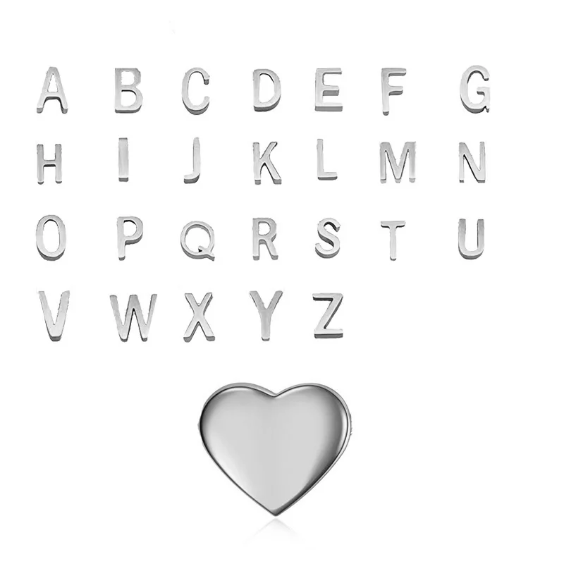 Tiny Heart Initial Necklace for Women Stainless Steel Gold Plated Name Choker Necklace Wedding Anniversary Jewelry Gifts