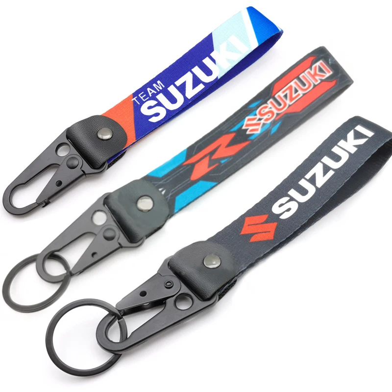 Креативный двухсторонний брелок для ключей с логотипом мотоцикла Suzuki