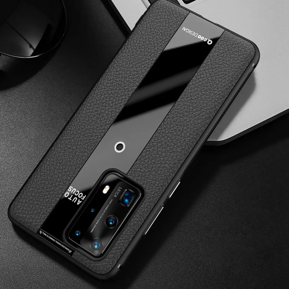 Luxury Litchi Veins Ultra-Thin Silicone Phone Case - Premium TPU Cover with Elegant Design