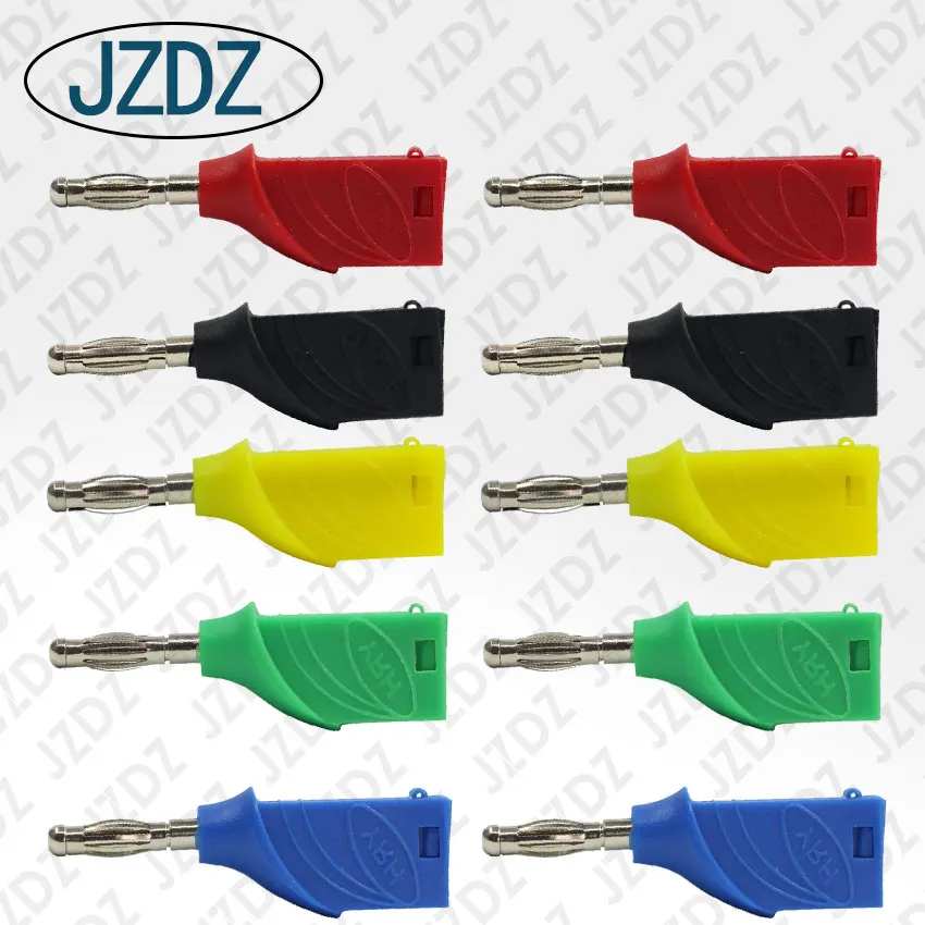 

JZDZ J.10033 10 PCS 4mm high quality copper PA sheath welded banana plug