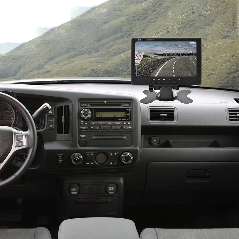 GHM " tft Lcd Автомобильный монитор заднего вида Автомобильный дисплей Hd дисплей Проводная обратная парковочная камера для грузовика с 1 Len