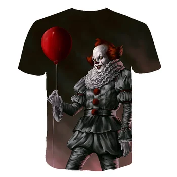 

IT: Chapter Two 3D Printed T Shirt boys girls Summer IT Clown Horror Movie Casual T Shirt Thriller Terrorist Movie kids T Shirt
