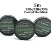 5m Coated Hooklink Carp Fishing Line 8 Strand Braid Carp Wire Hook Links for Carp Chod Hair Rigs Fishing Tackle 2