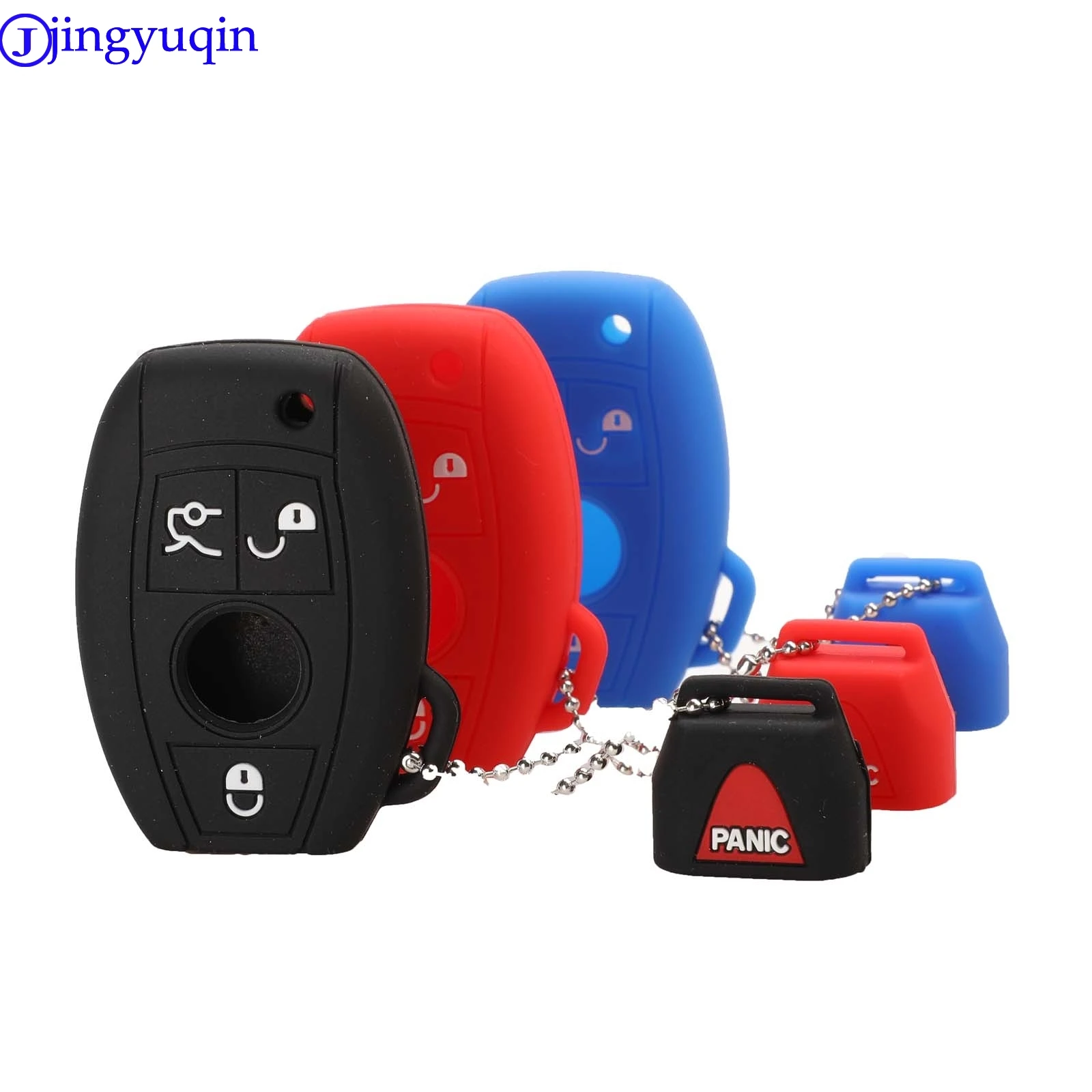 jingyuqin Remote 4B Car Key Case Silicone for Mercedes benz CLS CLA GL R SLK AMG A B C S class Holder | Автомобили и мотоциклы
