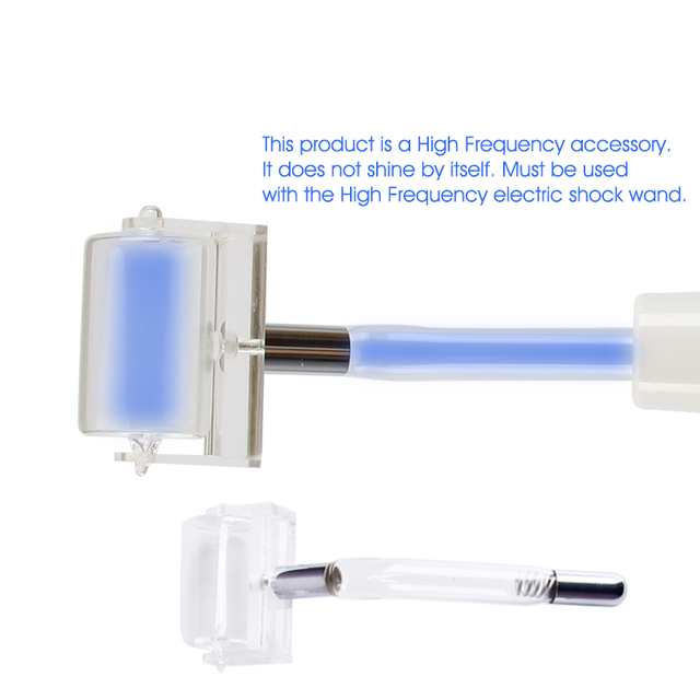 High Frequency Facial Neon Argon Mushroom Electrode Nozzle Attachment Blue Tubes Face Massager Light Face Skin Care