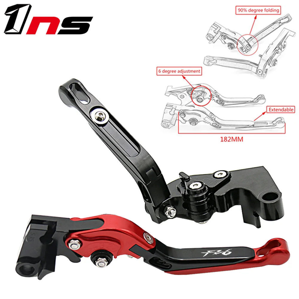 

Motorcycle handle Accessories Folding Extendable Brake Clutch Levers For YAMAHA FZ6 FAZER 2004-2010 FZ6 FZ 6 R 2009-2015