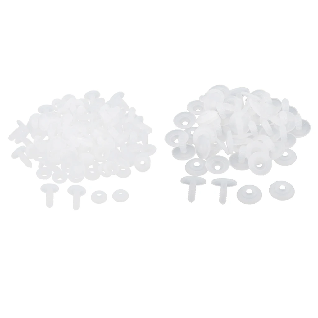 20/30sets White Plastic Toy Joints For Dolls/Teddy/Animal Making DIY Crafts