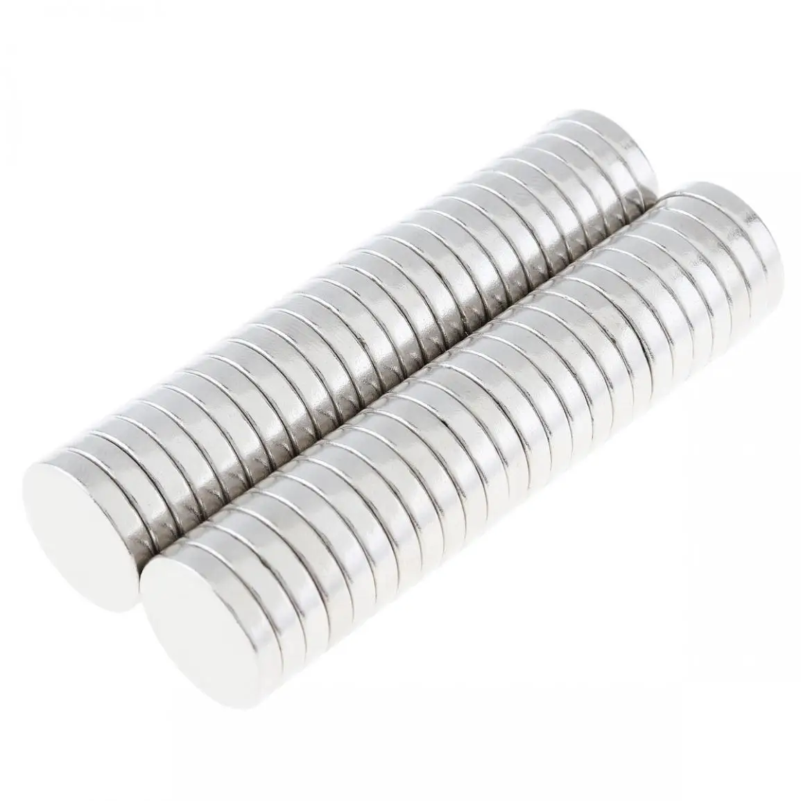 50pcs 15x2mm Mini Strong Magnetite Earth Neodymium Magnets with Round Disc Type and Permanent Magnet for Home/Office/Laboratory