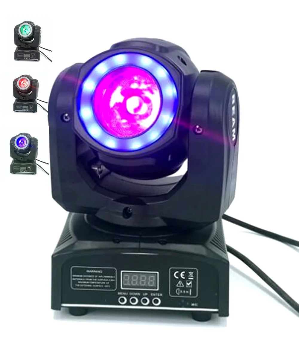 DJ светильник ing mini moving head светодиодный 60 Вт Луч сценический светодиодный светильник с 12 Светодиодный SMD5050 RGB супер яркий светодиодный стробоскоп Точечный светильник фирмы "DMX" контроль