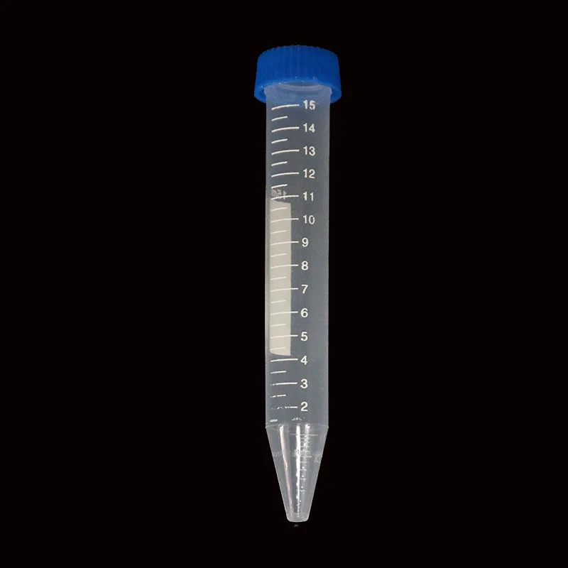 10 Pieces 15ml Plastic Centrifuge Laboratory Test Tube Bottle Sharp Bottom Container Laboratory School Education Supplies