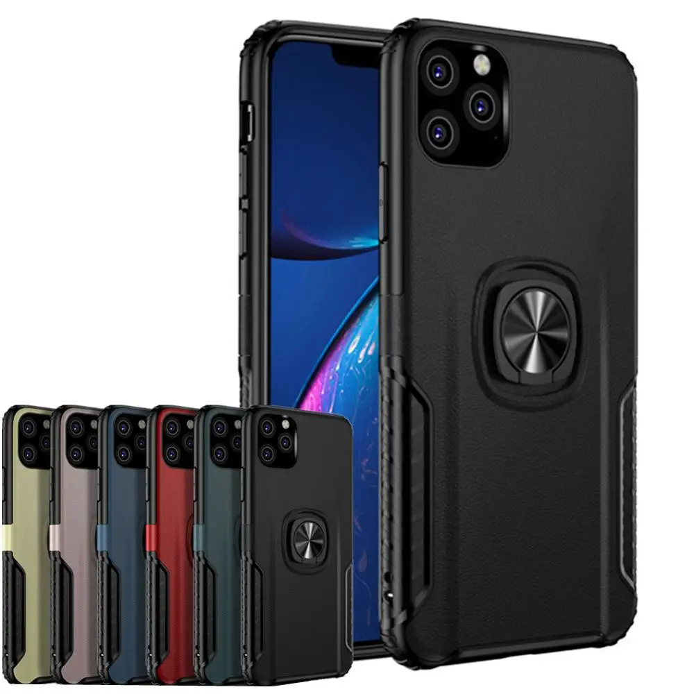 

For iPhone 11 XI MAX XIR 2019 5 5S SE 6 6S 7 8 Plus X XS XR Case Shockproof Armor Ring Stand Case For iPhone 5.8 6.1 6.5 2019