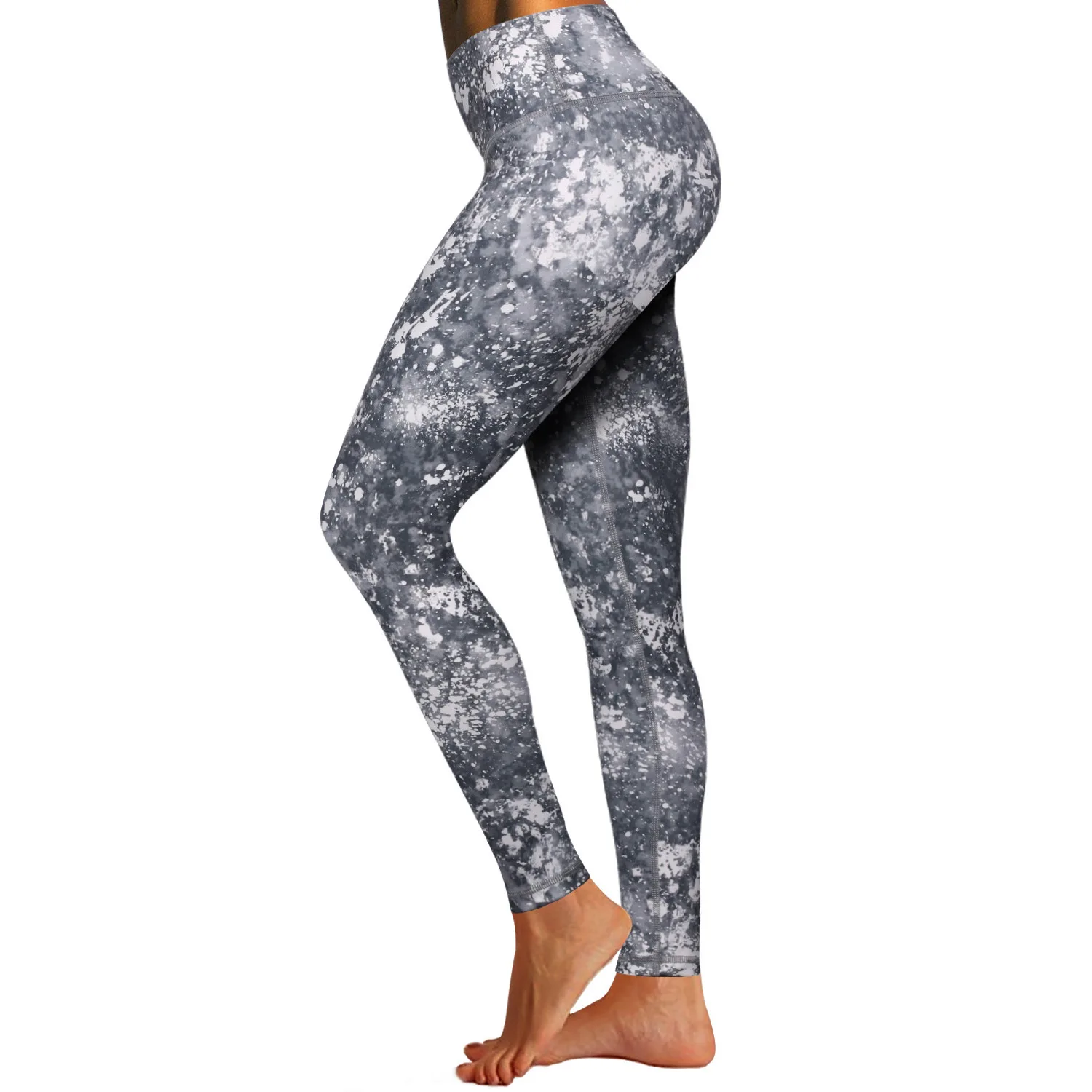 

26 Inches Europe And America Lime Digital Print Yoga Pants Women's Tight-Fit High-waisted Leggings (Bwwb026)