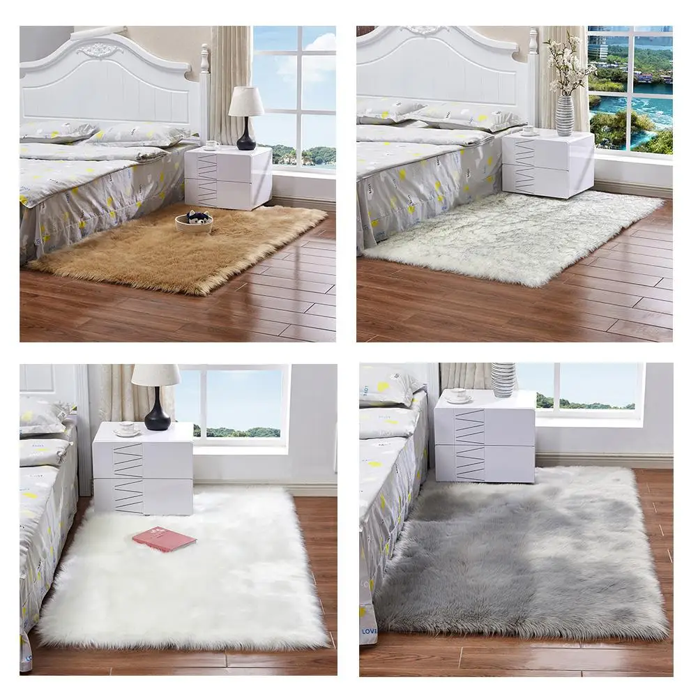 HobbyLane 40X40 см моющийся чехол для стула из искусственной овчины теплый шерстяной ковер подушка для сиденья Пушистый Ковер
