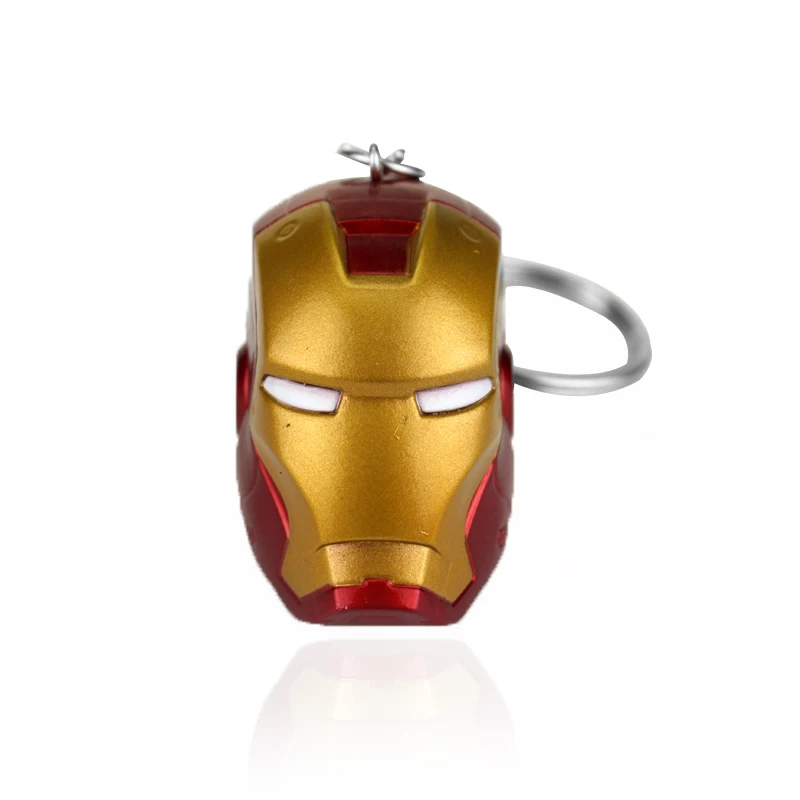New Avengers Iron Man Glove Keychain Marvel Endgame Infinite Power Gauntlet Keyrings Key Chains Metal Pendant Christmas Jewelry - Цвет: White
