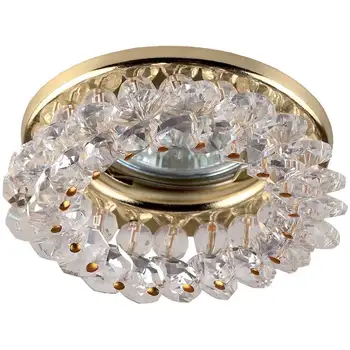 

Dk16 GD/WH light era decor "round with small crystal" Gold/transparent 5055398624456