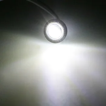 

12V Turn Signal Lights Round LED Lamp 80LM Built-in Bulbs Replacement Car