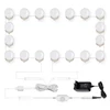 LED Mirror lights Kit Hollywood Makeup Lights Vanity 10/18 Bulbs for bathroom,wall,dresser  dimmable with Plug in Linkable ► Photo 2/6