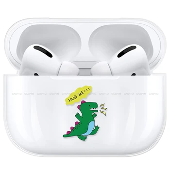 

Hard PC Transparent Earphone Protective Cover For AirPods Pro 2019 Wireless Charging Box Hero Protective Cartoon For AirPods 3