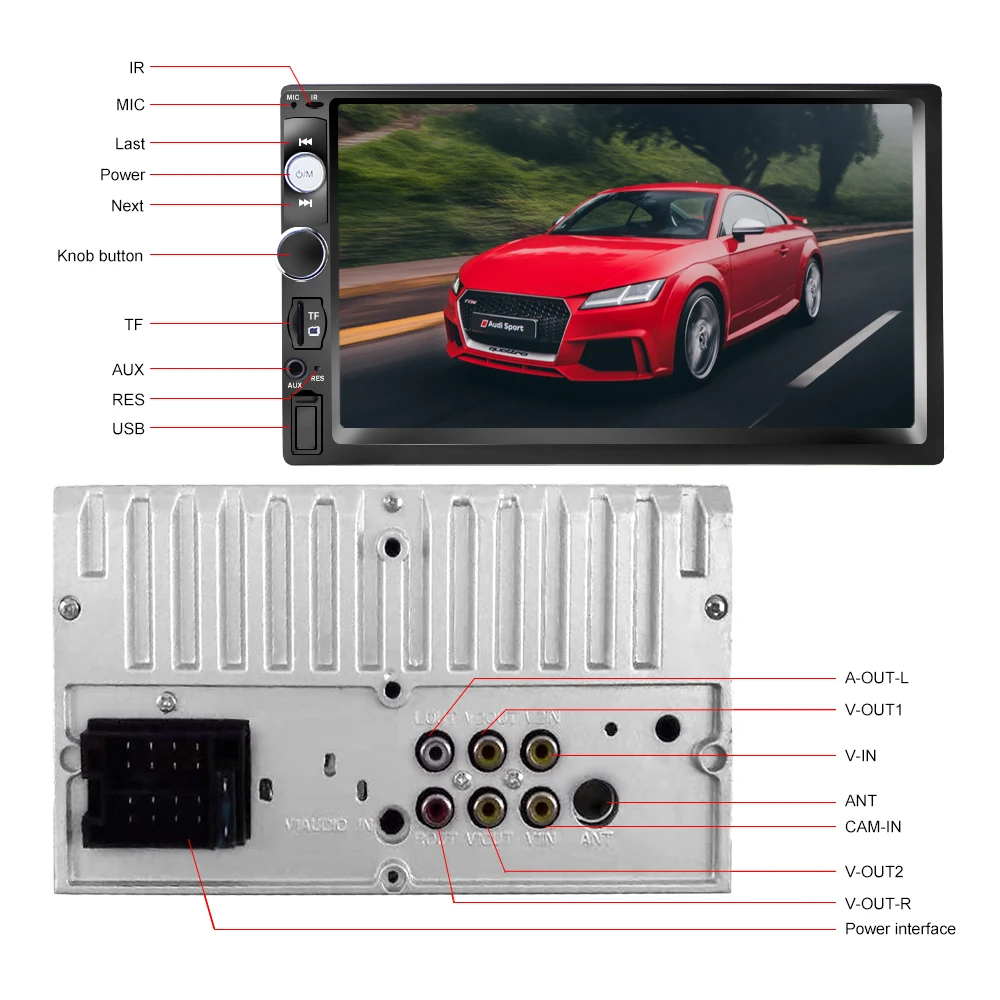 Hikity 2 Din автомобильный радиоприемник 24V Грузовик Авто 7 &quotсенсорный экран Экран