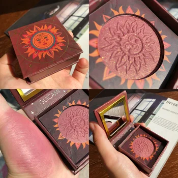 

Face Blusher Makeup Cheek Blush Palette Highlighter Powder Palette Glow Face Contour Shimmer Powder Illuminator Bronzer Cosmetic