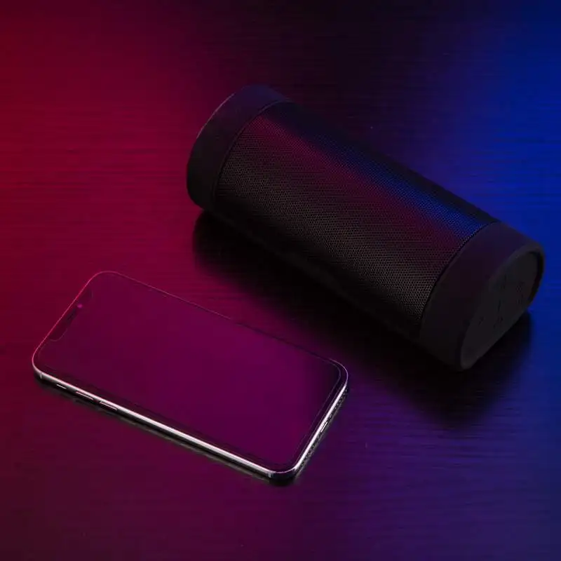 Bluetooth музыкальный басовый динамик водонепроницаемый портативный, для уличного спорта светодиодный беспроводной акустическая система Поддержка TF карты fm-радио Aux