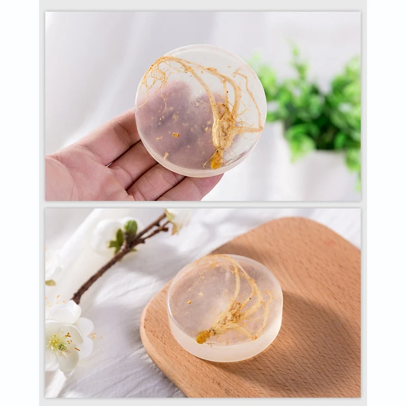 Ginseng Revitalizing Soap Bar Deep Cleaning Oil Control Moisturizing Whitening Body Face Skin Care Essential Oil Soap