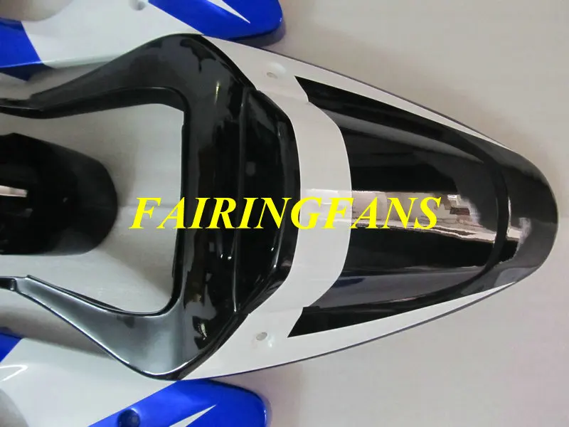 Обтекатели Кузов для SUZUKI GSXR1000 2001 2002 2003 GSXR 1000 K2 00 01 02 ABS белый комплект синих обтекателей+ подарки SS22