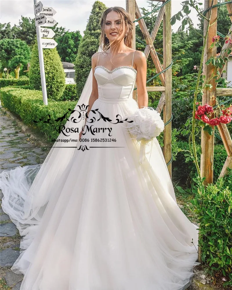 

Modest Plus Size Cheap vestidos de novia 2020 Wedding Dresses A Line Crystals Country Beach Hippie Bridal Gowns
