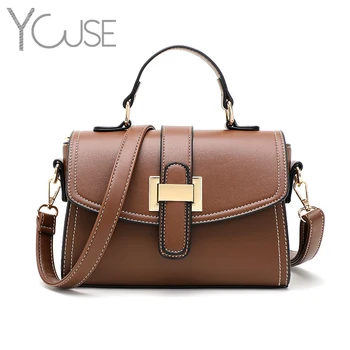 

YOUSE 2020 Fashion Women Shoulder Bags Cow Leather Vintage Handbag Lady Crossbody Bag Messenger Bag for girls Bolsa
