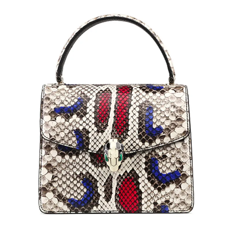 

2020 Free Customized Designer Bags Women Handbag New Fashion Real Python Leather Bag Crossbody Luxury Chain Purse Shoulder Bag