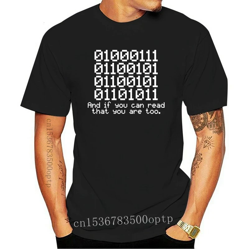 New 2021 Arrival Men Fashion sale 0100 Binary And If You Can Read That Programmer Coder T Shirt Short Sleeve P Tee shir | Мужская одежда