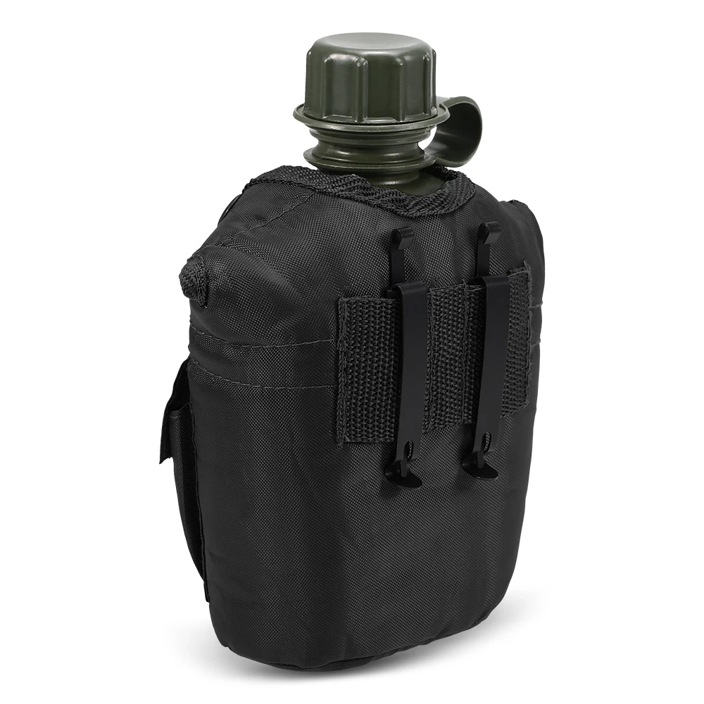 Военная фляга бутылка с мешочком для выживания бутылка для воды чайник с крышкой альпинизмом для походов на открытом воздухе
