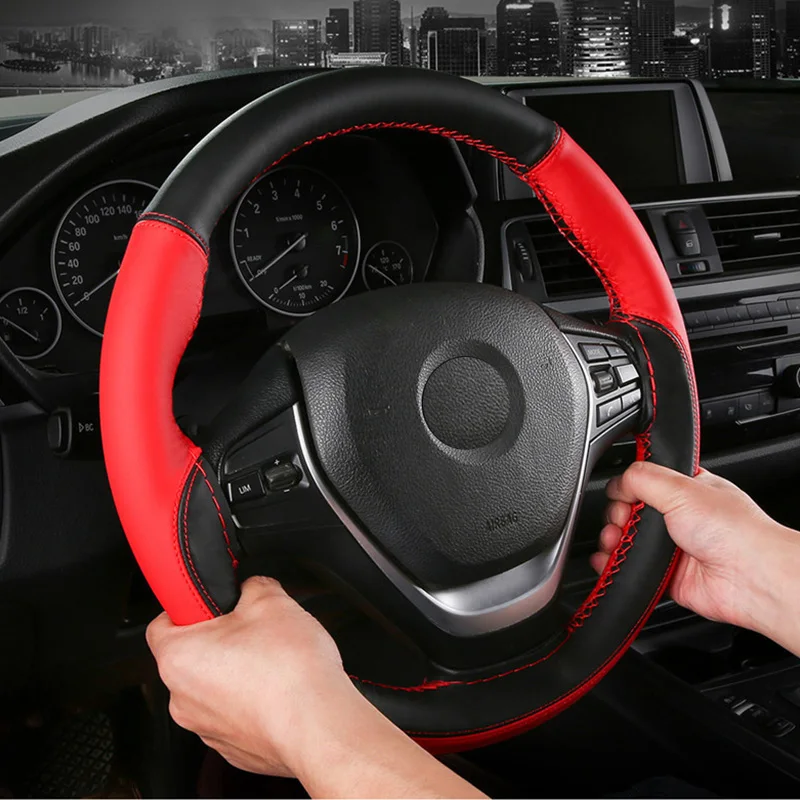 Универсальный чехол для руля автомобиля AUTOYOUTH 15 дюймов из микрофибры с иголками и