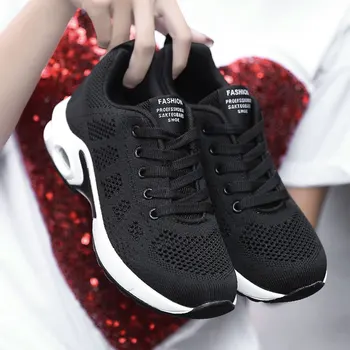 

Women Sneakers Breathable Women Flat Shoes Lightweight Casual Shoes Ladies Lace-up Deportivas Shoes