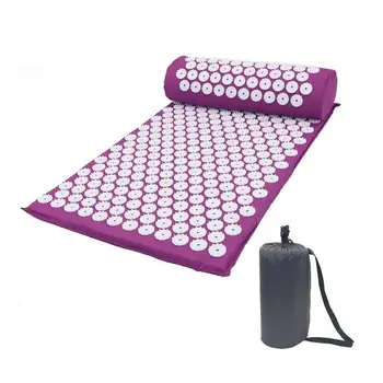 

3 Piece Massage Mat With Needles Head Neck Back Foot Massage Pad Spike Cushion Shakti Mat Pillow Massage Mat Healthy Massage SPA