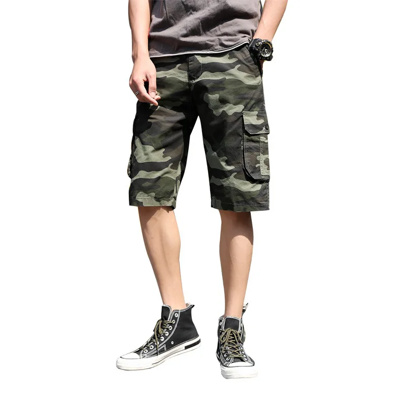 ZOGAA Cargo Shorts Men Cool Camouflage Summer New Cotton Casual Men Short Pants Brand Clothing Comfortable Camo Men Cargo Shorts
