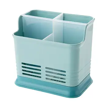 

Kitchen Draining Rack Cutlery Chopsticks Spoon Holder Storage Organizer Tableware Drainer Storage Basket