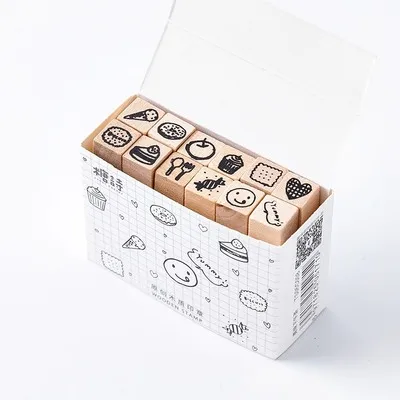 Cute Mini Diary Month Stamps Smile Face Sign Scrapbooking Material Journaling Sketchbook Planner DIY Hobby Craft Supplies sweet