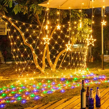 

Led String 1.5M 96LED Christmas Light Wedding Party Decoration Garland AC 220V Outdoor Waterproof Lamp Eu Plug Holiday Lights