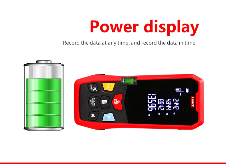 UNI-T портативный лазерный дальномер 35 м 40 м/50 м/60 медиторный лазер лента построить устройства электронной линейкой