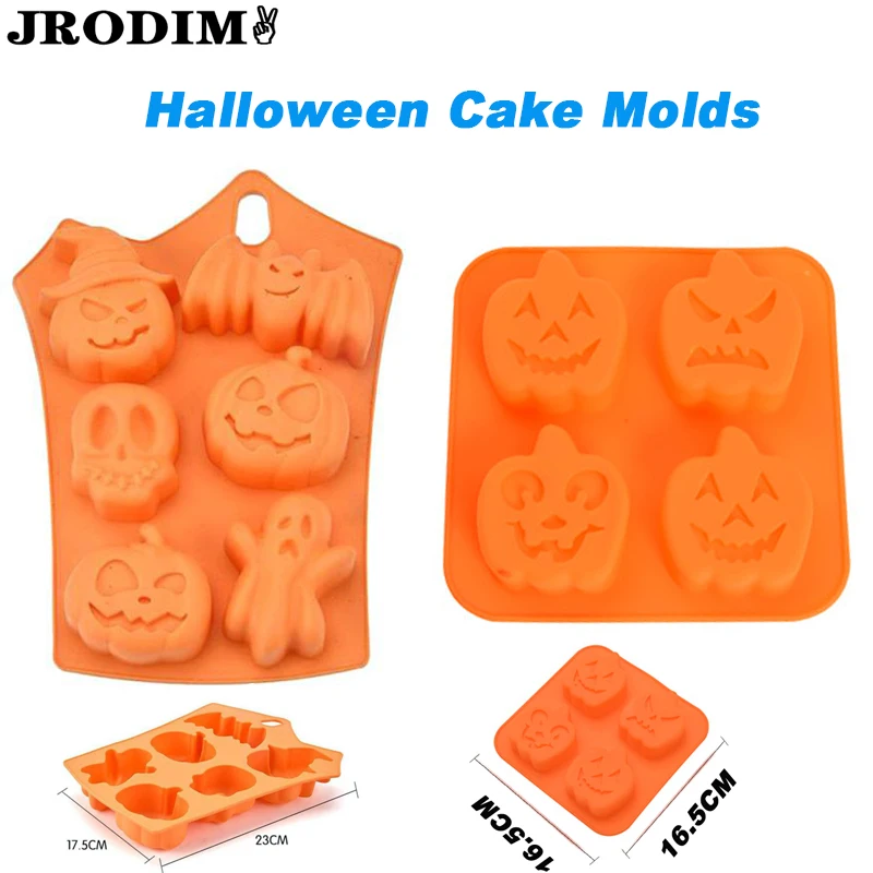 Baking Cake Tools 3D Pumpkin Cake Mold Halloween Pumpkin Ghost Bat