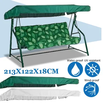 

Garden Swing Chair Canopy Cover Shade Sail Waterproof Dust Anti UV Tent Chair Top Outdoor Canopy Replacement Courtyard 213X122cm