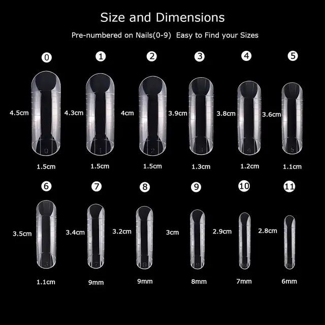 Alternative view of DuoGlow 60Pcs Clear Dual Forms Nail Extension Kit
