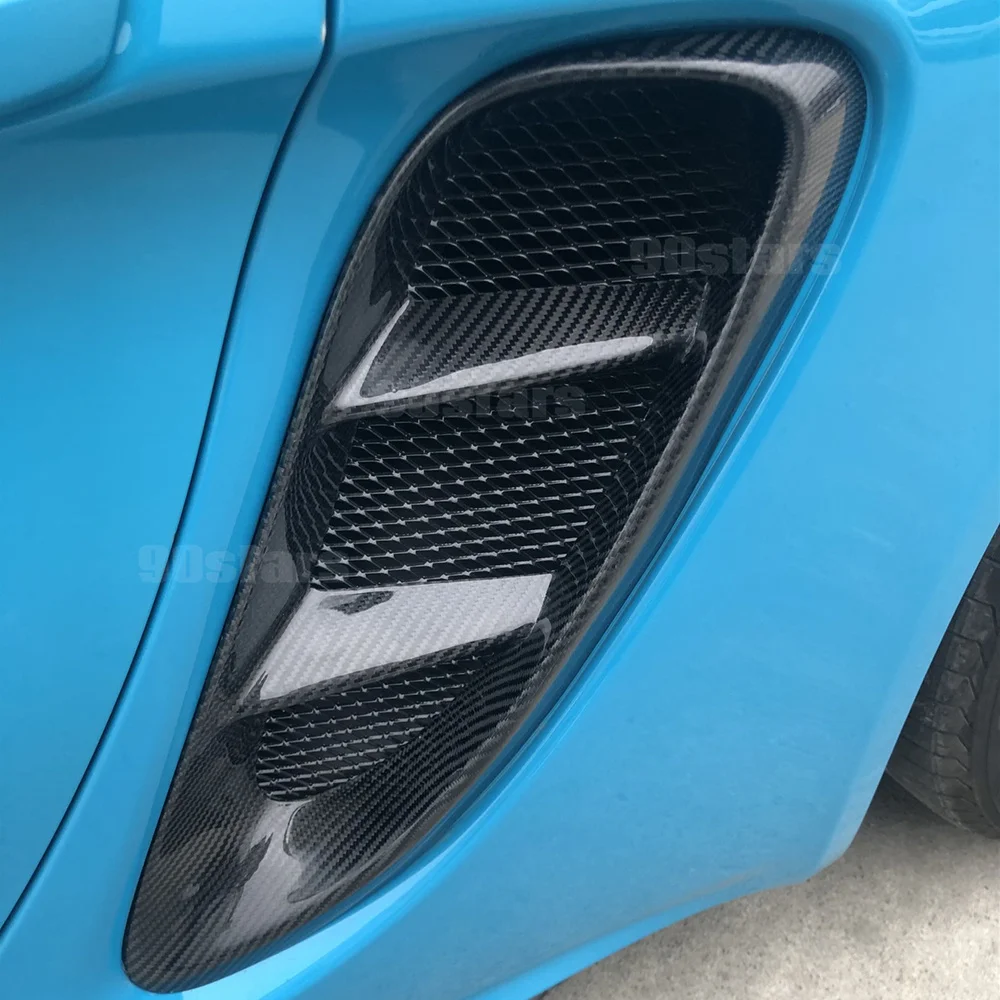 Переднее крыло из углеродного волокна для Porsche 718 отделка вентиляционного