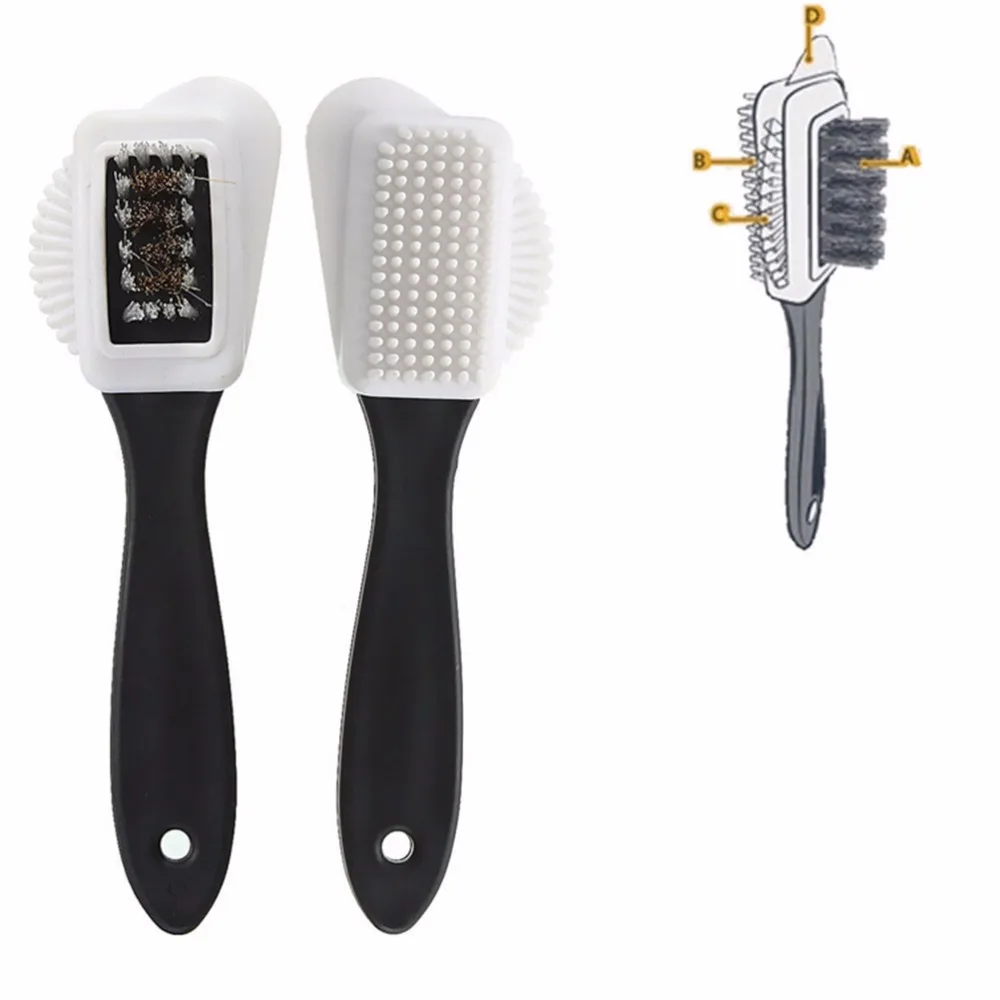 MENGXIANG New 1 Pcs 3 Sides Shoes Cleaning Brush Rubber Eraser Set Black Shoes Cleaner For Suede Nubuck Shoe Boot Tools
