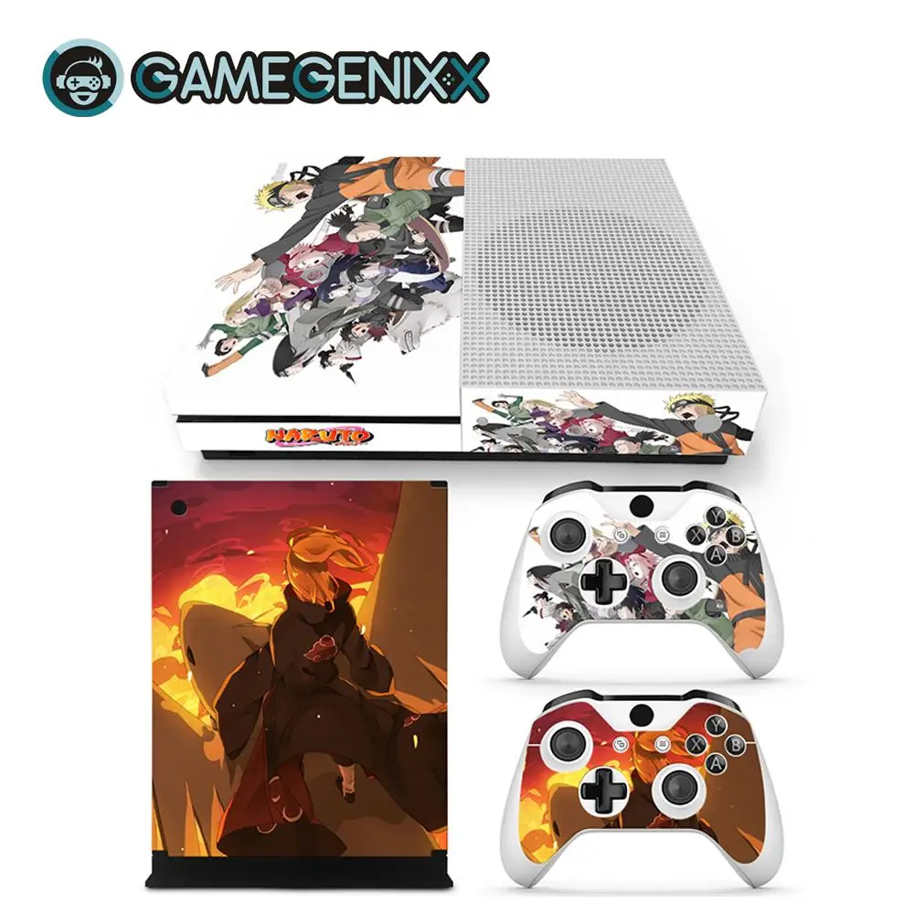 Защитная Наклейка GAMEGENIXX для Xbox One Slim консоли и 2 контроллеров-Наруто